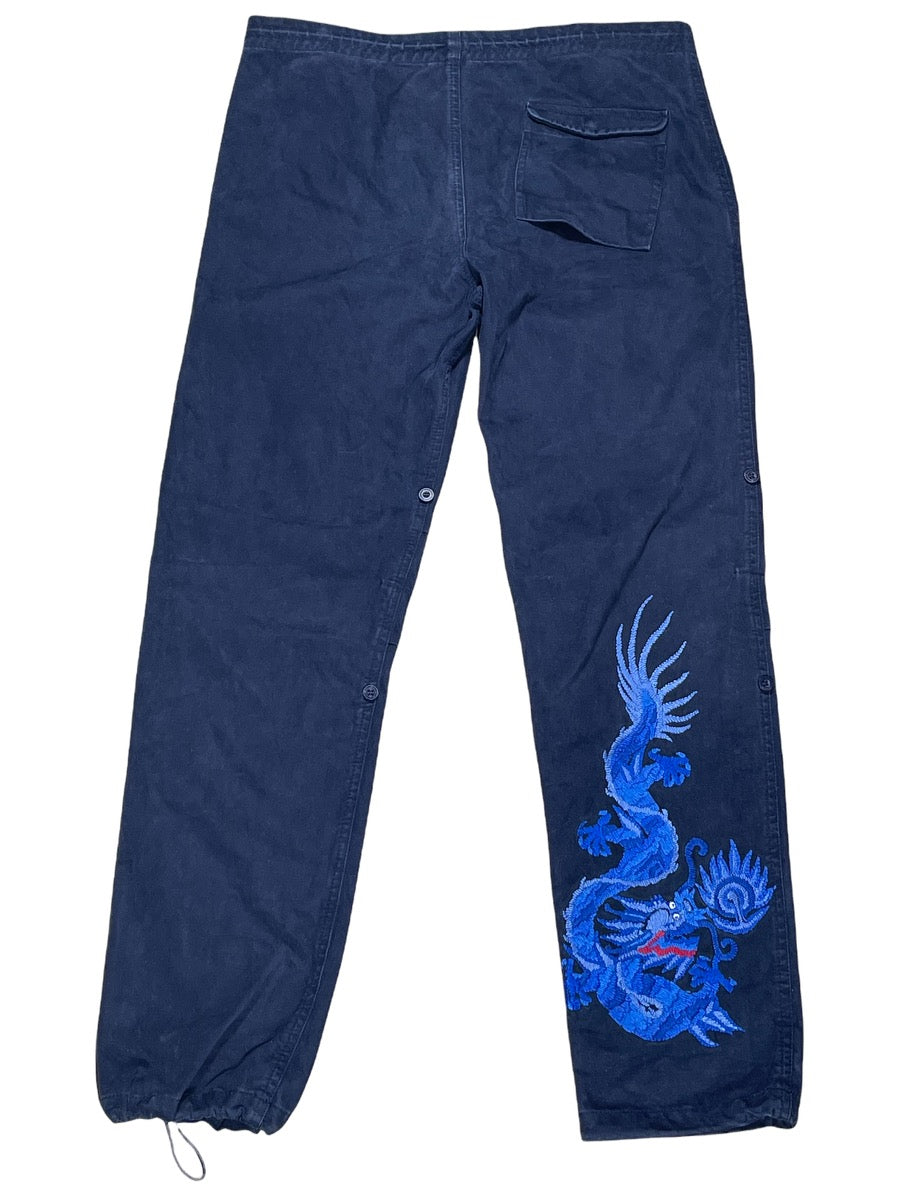 Maharishi Japan Dragon embroidered washed cotton pants