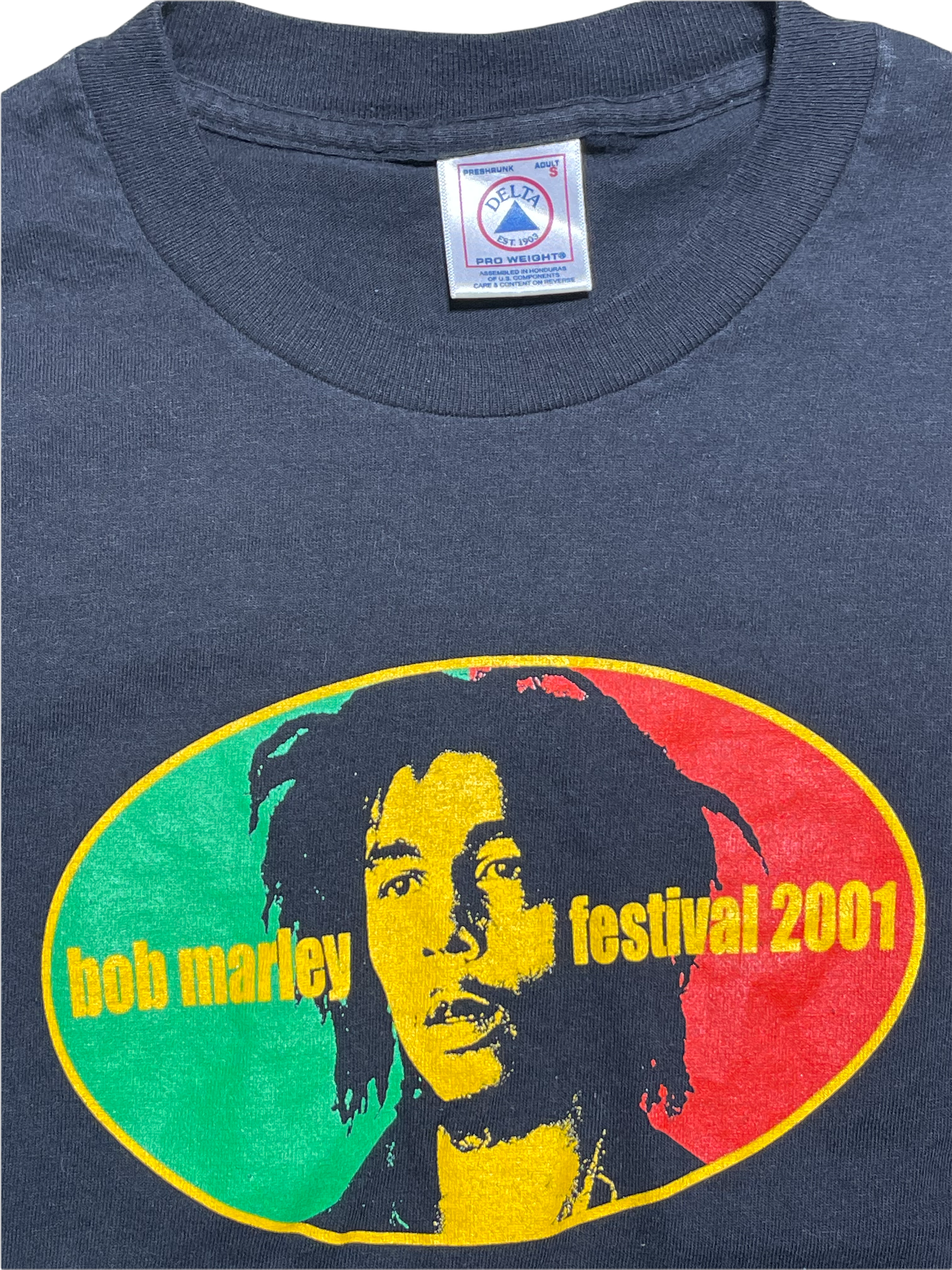 bob marley 2001 festival tee