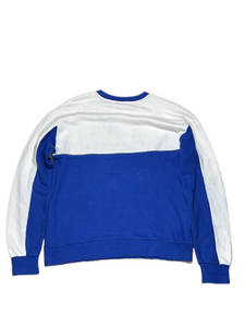 blue and white vintage ysl crewneck